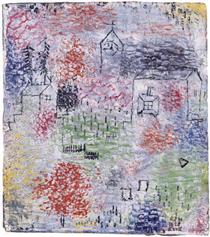 Small Landscape with the village church - Paul Klee