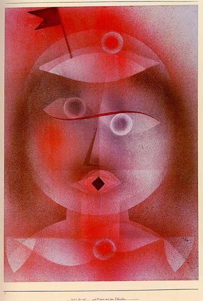 The Mask with the Little Flag, 1925 - Paul Klee