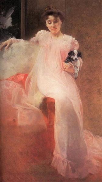 Lady with a Dog, 1899 - Павлос Матиопулос