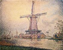 Dutch Mill at Edam - Поль Синьяк
