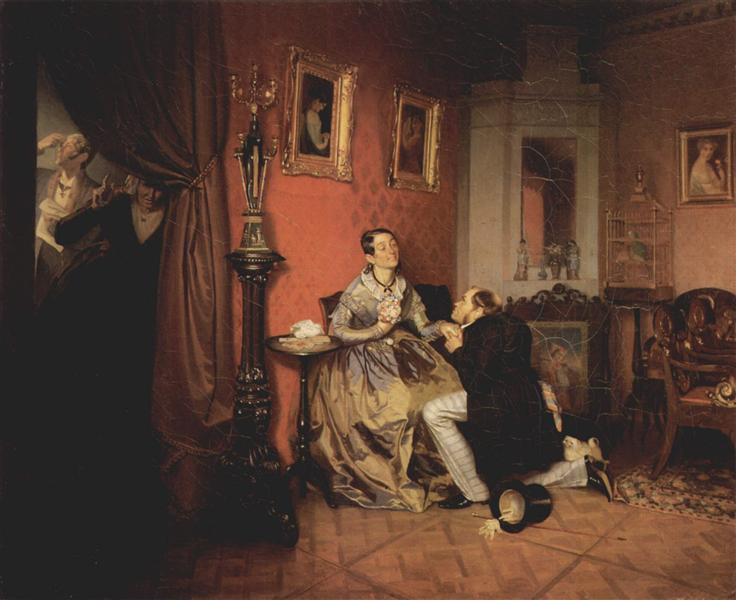 Difficult Bride, 1847 - Павло Федотов