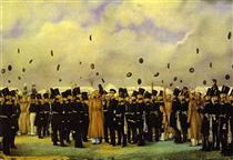 Grand Duke Mikhail Pavlovich Visiting the Camp of the Finland Regiment of Imperial Guards on July 8, 1837 - Павло Федотов
