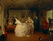 The Major's Marriage Proposal - Pawel Andrejewitsch Fedotow