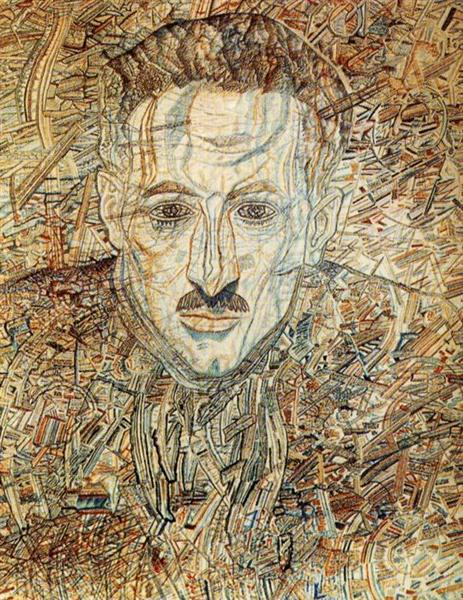 Portrait of Nikolay Glebov-Putilovsky, 1935 - 1936 - Pawel Nikolajewitsch Filonow