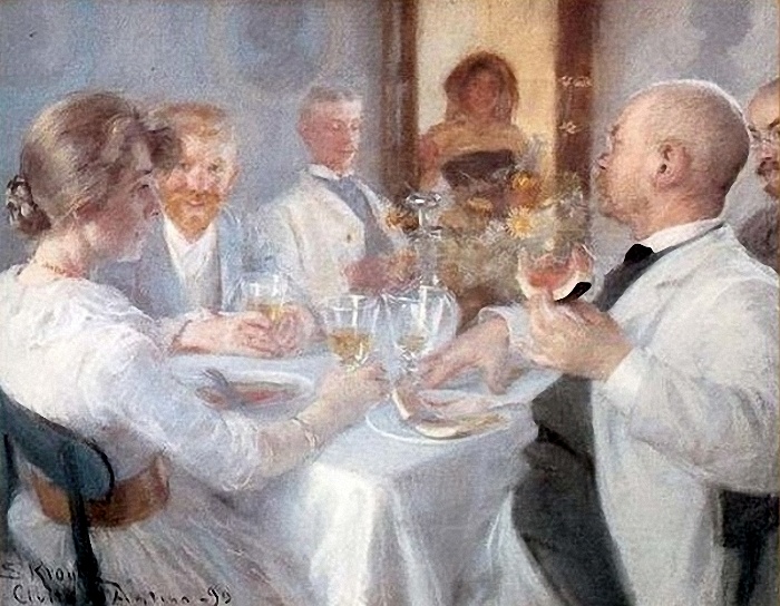 Luncheon at Antino - Peder Severin Krøyer
