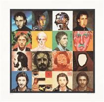 Illustration to the cover of Face Dances - Peter Blake