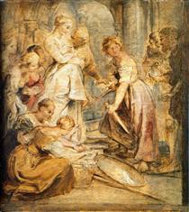 Achilles and the Daughters of Lykomedes - Peter Paul Rubens