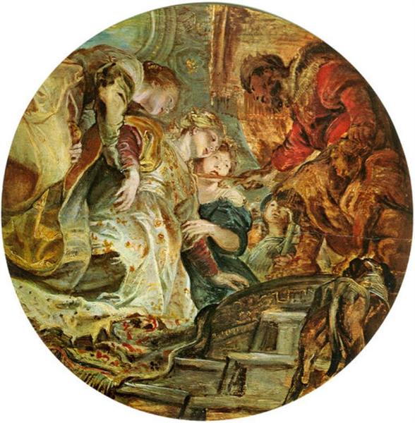 Esther and Ahasuerus, 1606 - Питер Пауль Рубенс