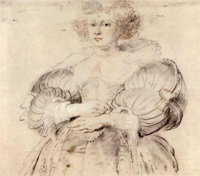 Portrait of Helena Fourment, c.1636 - c.1638 - Pierre Paul Rubens