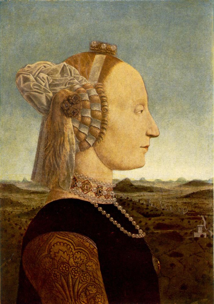 Portrait of Battista Sforza - Piero della Francesca - WikiArt.org ...