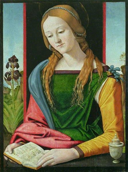 Magdalena Reading, 1500 - Piero di Cosimo