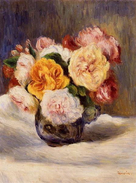 Bouquet of Roses, c.1883 - 雷諾瓦