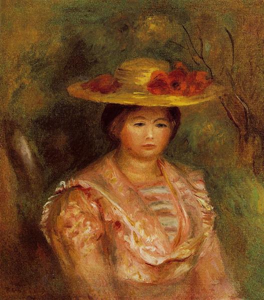 Bust of a Woman (Gabrielle) - Pierre-Auguste Renoir