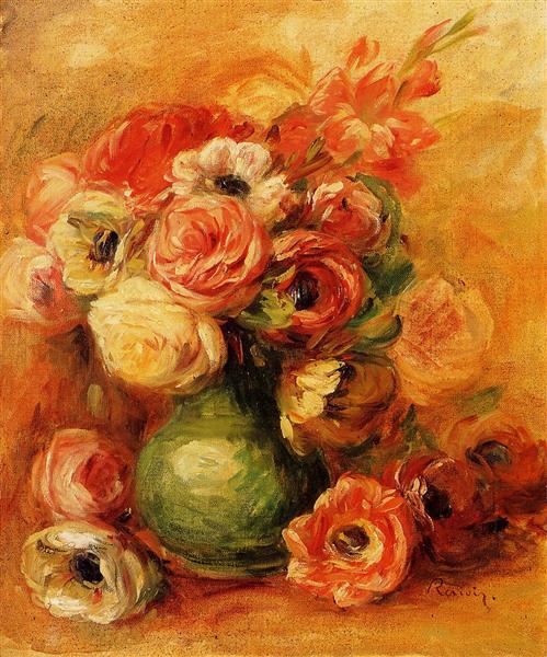 Flowers, c.1901 - 雷諾瓦
