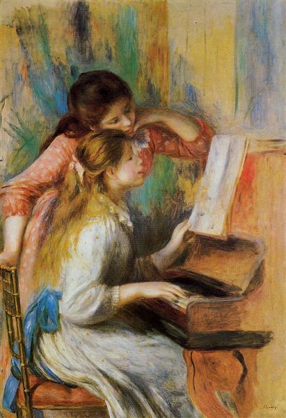 Girls at the Piano, 1892 - П'єр-Оґюст Ренуар