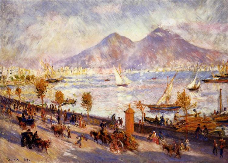 Mount Vesuvius in the Morning, 1881 - Pierre-Auguste Renoir