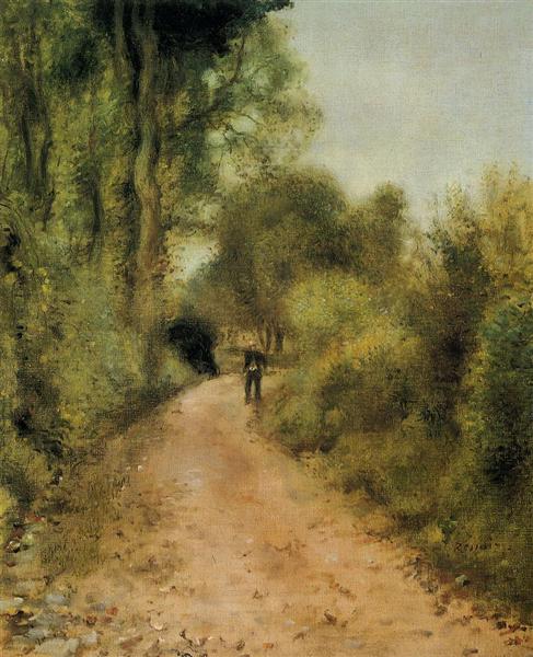 On the Path, 1872 - 雷諾瓦