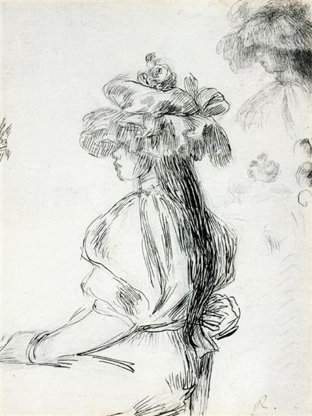Portrait of a Little Girl - Pierre-Auguste Renoir