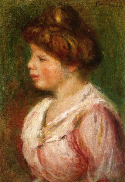 Portrait of a Young Woman - Auguste Renoir