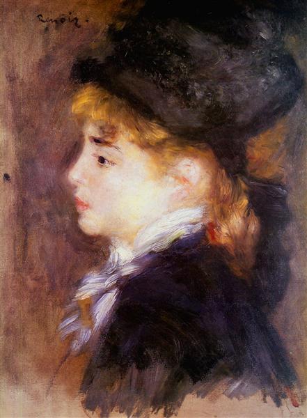 Portrait of Margot (Portrait of a Model), 1876 - 1877 - 雷諾瓦