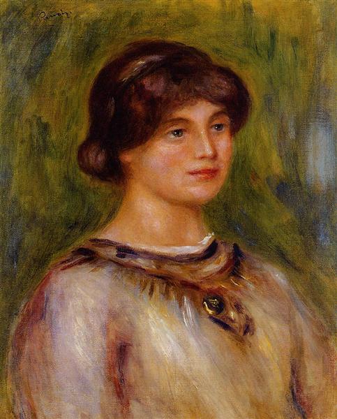Portrait of Marie Lestringuez, 1912 - Пьер Огюст Ренуар