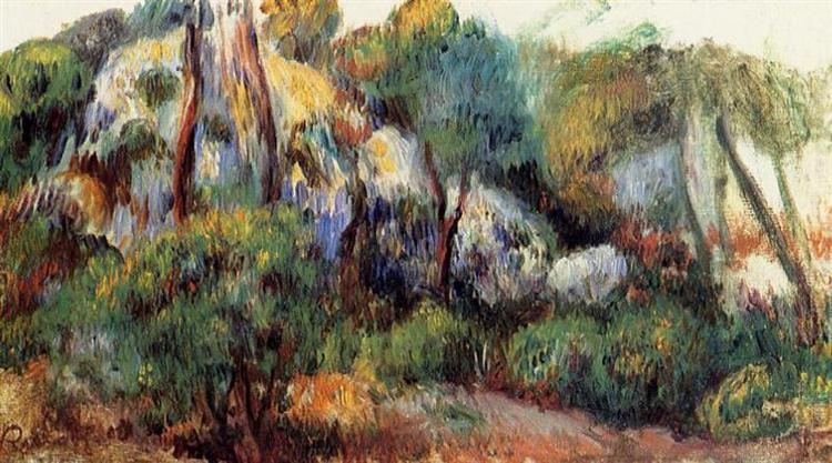 Purple Landscape, c.1885 - Auguste Renoir