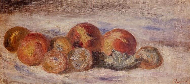 Still Life with Peaches - Pierre-Auguste Renoir