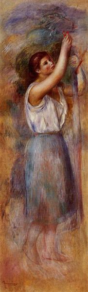 Study of a Woman, c.1890 - Auguste Renoir