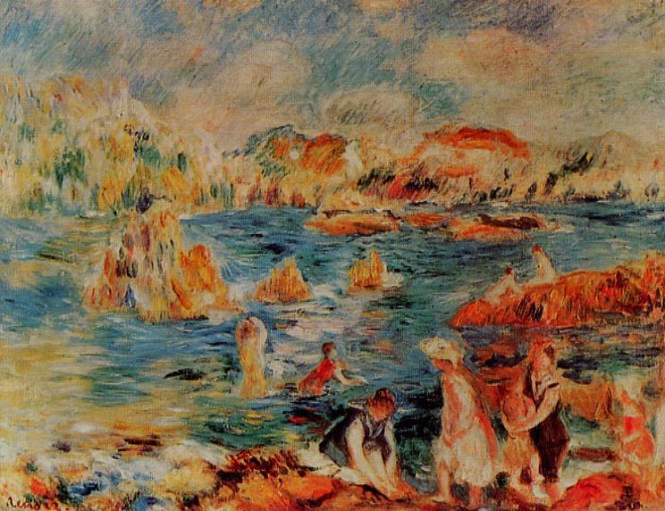 The Beach at Guernsey, 1882 - 1883 - Auguste Renoir