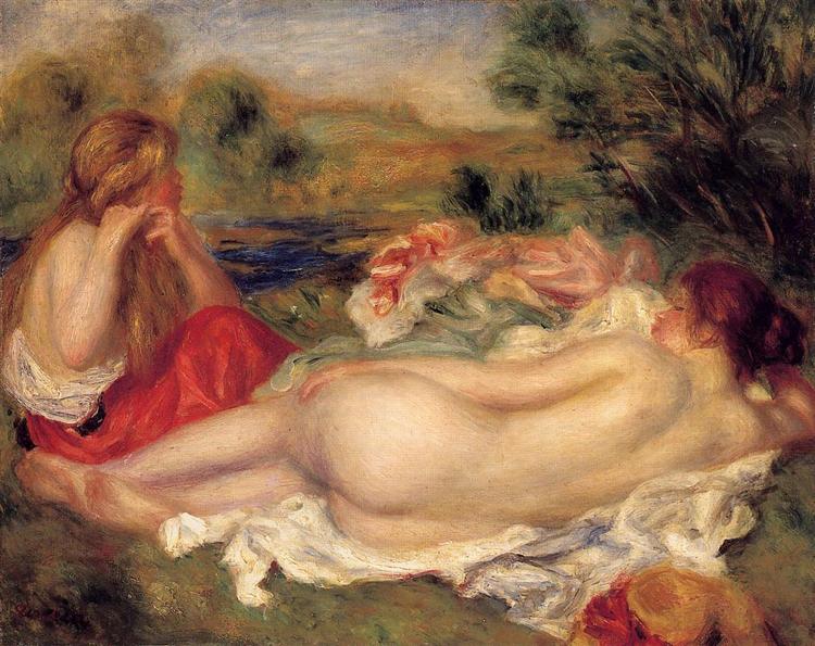 Two Bathers, 1896 - Auguste Renoir