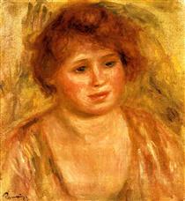 Woman`s Head - Auguste Renoir