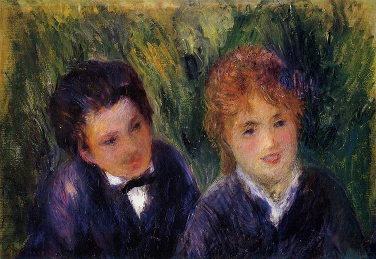 Young Man and Young Woman, c.1876 - Auguste Renoir