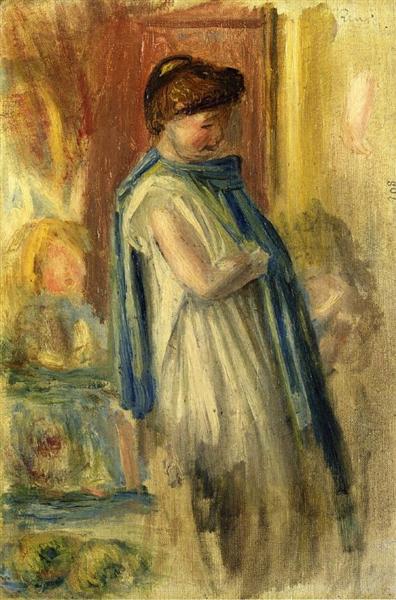 Young Woman Standing, 1895 - Auguste Renoir