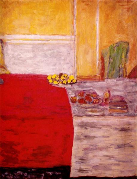 Fruit on the red carpet, c.1943 - П'єр Боннар