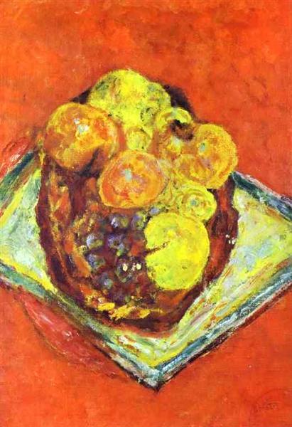 Peaches and Grapes, 1943 - Pierre Bonnard