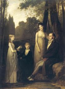 Portrait de Rutger Jan Schimmelpenninck et famille - Pierre-Paul Prud'hon