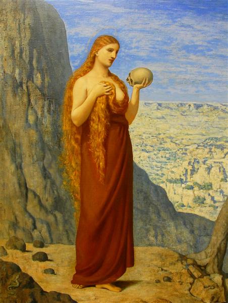 Mary Magdalene in the Desert, 1869 - П`єр Пюві де Шаванн