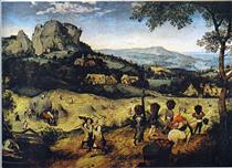 Haymaking (June and July) - Pieter Bruegel the Elder