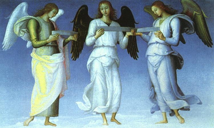 Angels (detail), 1470 - Pietro Perugino