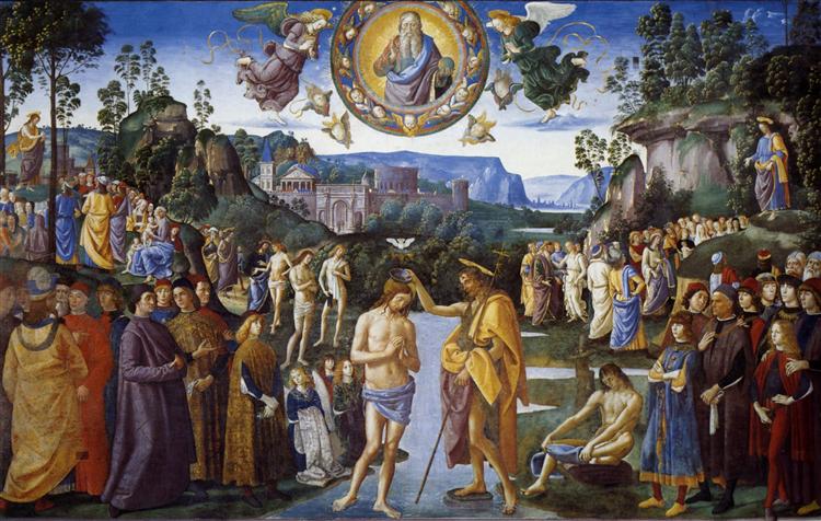 Baptism of Christ, 1481 - 1483 - Pietro Perugino