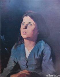 Portrait of a girl - Поліхроніс Лембесіс