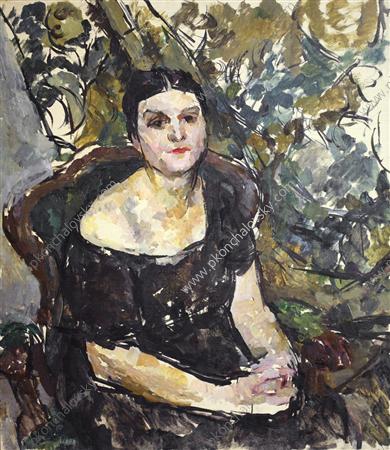 Female portrait, 1923 - Петро Кончаловський