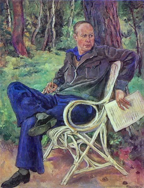 Portrait of the composer Sergei Prokofiev, 1934 - Pjotr Petrowitsch Kontschalowski