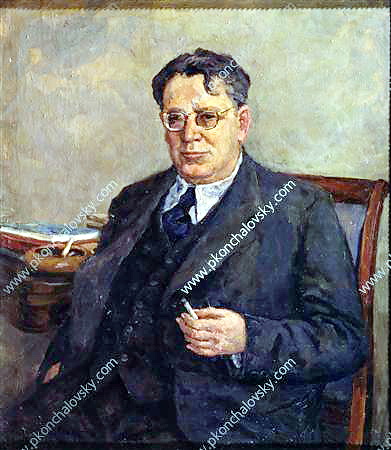Portrait of writer Samuil Marshak, 1951 - Pyotr Konchalovsky