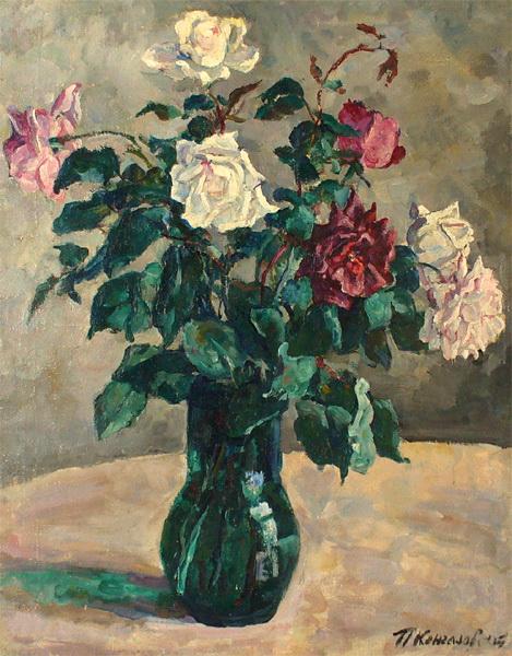 Розы в кувшине, 1936 - Пётр Кончаловский