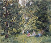 Under the trees - Pyotr Konchalovsky