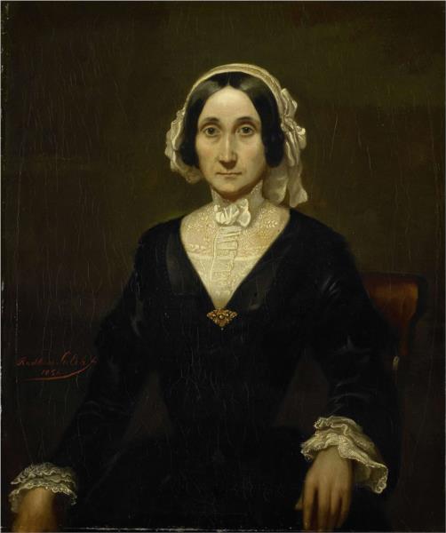 Portrait of Mrs. W.J.S. van Alphen, Baroness van Reede van Oudtshoorn, 1854 - Раден Салех