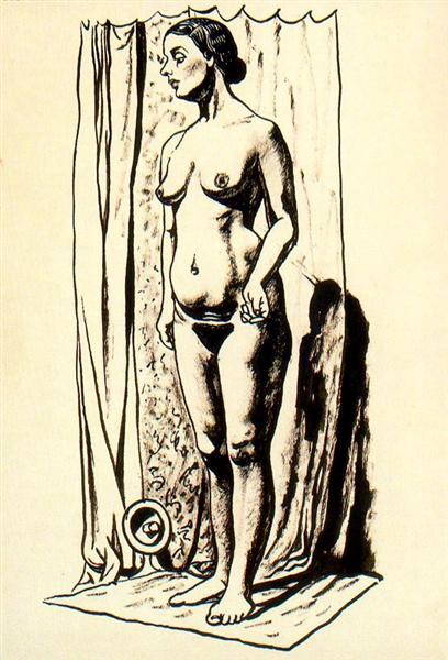 Female nude - Рафаель Забалета