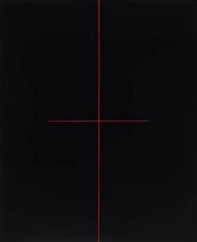 Red on black, 1969 - Ralph Hotere