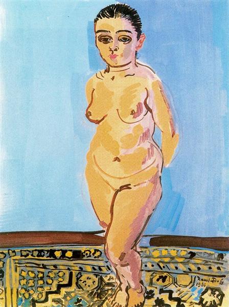 Standing Nude, 1930 - Рауль Дюфи
